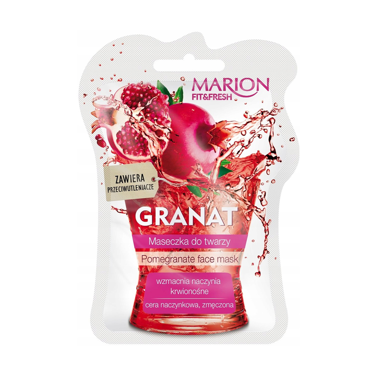 Уцінка! Маска для обличчя Marion Fit &amp; Fresh Pomegranate Face Mask, 7.5 мл